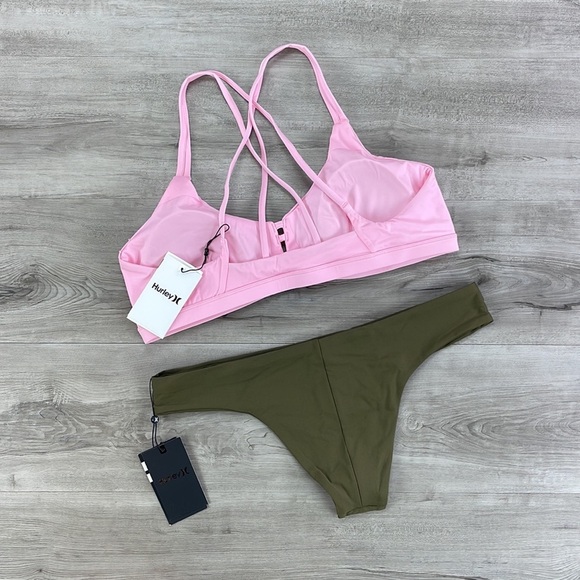 ☀️HURLEY☀️ MAX SCOOP SURF
Q/D HIPSTER BIKINI SET - Picture 11 of 13